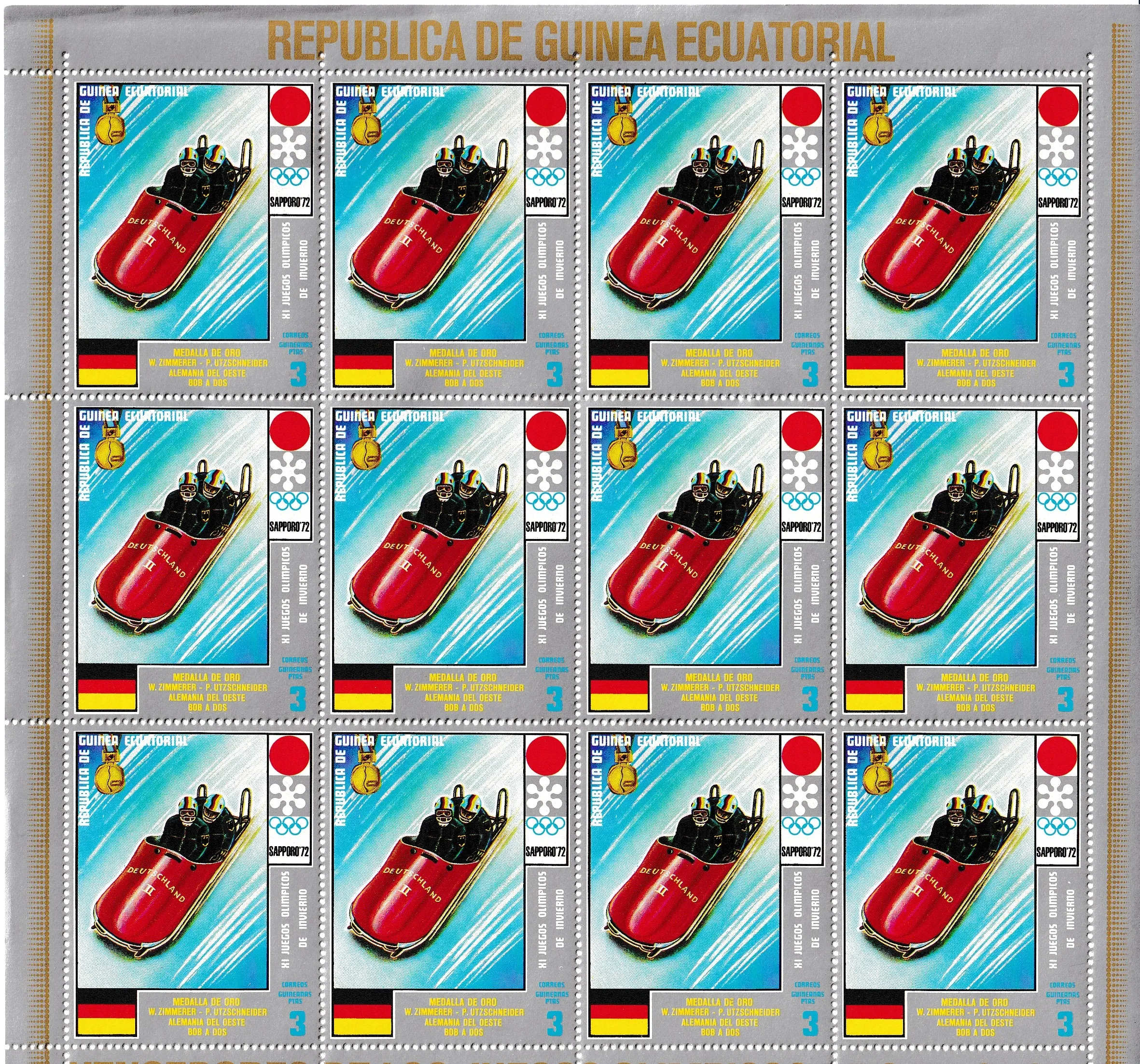 Ekvator Ginesi Tam Pul Tabakası 3 - Online Mezatta! 1 Ekvator Ginesi Tam Pul Tabakası 3 - Online Mezatta!