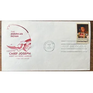 4 Nov 1968 - The American İndian Honoring Chıef Joseph Amerikan FDC'Sİ