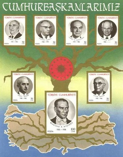Türkiye Cumhurbaşkanları 1987 Türkiye Posta Pulları - mezat.mezatcini.com'da! 1 Türkiye Cumhurbaşkanları 1987 Türkiye Posta Pulları - mezat.mezatcini.com'da!