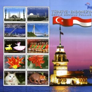 Ortak Sayı - Türkiye ve Endonezya 2008 Türkiye Posta Pulları - mezat.mezatcini.com'da!