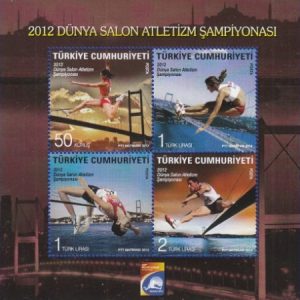 Dünya Salon Atletizm Şampiyonası, İstanbul 2012 Türkiye Posta Pulları - mezat.mezatcini.com'da!