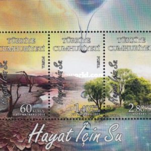Yaşam İçin Su 2015 Türkiye Posta Pulları - mezat.mezatcini.com'da!