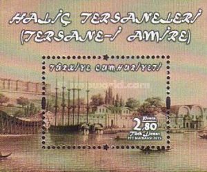 Haliç Tersanesi - İmparatorluk cephaneliği 2015 Türkiye Posta Pulları - mezat.mezatcini.com'da!