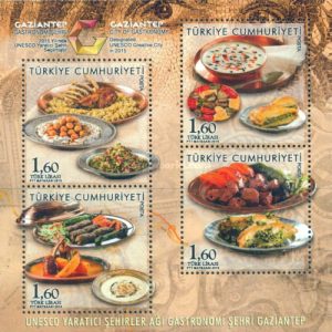 UNESCO Yaratıcı Şehirler Ağı - Gastronomi 2016 Türkiye Posta Pulları - mezat.mezatcini.com'da!