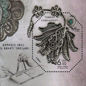 EUROMED Postası - Geleneksel Akdeniz Takıları 2021 Türkiye Posta Pulları - mezat.mezatcini.com'da!