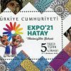 EXPO'21 Hatay 2022 Türkiye Posta Pulları - mezat.mezatcini.com'da!