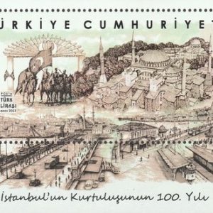 İstanbul’un Müttefik Kontrolünden Kurtuluşunun 100. Yıldönümü 2023 Türkiye Posta Pulları - mezat.mezatcini.com'da!
