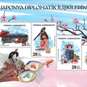 Japonya ile Diplomatik İlişkilerin 100. Yıldönümü 2024 Türkiye Posta Pulları - mezat.mezatcini.com'da!
