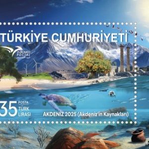 EUROMED Postası - Akdeniz Kaynakları 2025 Türkiye Posta Pulları - mezat.mezatcini.com'da!