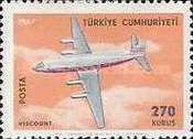 Hava Postası - Uçak 1967 Türkiye Posta Pulları - mezat.mezatcini.com'da! 5