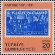 Kemal Atatürk'ün Doğumunun 100. Yıldönümü 1981 Türkiye Posta Pulları - mezat.mezatcini.com'da! 4