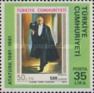 Kemal Atatürk'ün Doğumunun 100. Yıldönümü 1981 Türkiye Posta Pulları - mezat.mezatcini.com'da! 6