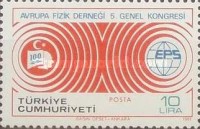 5. Avrupa Fizik Derneği Genel Kongresi 1981 Türkiye Posta Pulları - mezat.mezatcini.com'da!