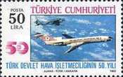 Türk Devlet Hava Yolları'nın 50. Yıldönümü 1983 Türkiye Posta Pulları - mezat.mezatcini.com'da!
