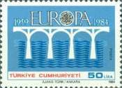 EUROPA Pulları - Köprüler - C.E.P.T 1984'ün 25. Yıldönümü Türkiye Posta Pulları - mezat.mezatcini.com'da!