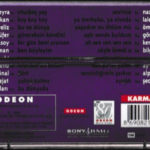 Bir Varmış Bir Yokmuş Kaset arka