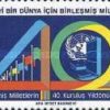 Birleşmiş Milletler'in 40. Yıldönümü 1985 Türkiye Posta Pulları - mezat.mezatcini.com'da!