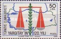 Yargıtay'ın 120. Yıldönümü - İstinaf Mahkemesi 1988 Türkiye Posta Pulları - mezat.mezatcini.com'da!