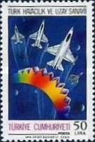 Türk Havacılık ve Uzay Sanayii 1988 Türkiye Posta Pulları - mezat.mezatcini.com'da!