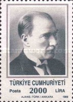 Kemal Atatürk 1989 Türkiye Posta Pulları - mezat.mezatcini.com'da!