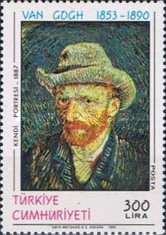 Vincent van Gogh'un Ölümünün 100. Yıldönümü - Ressam 1990 Türkiye Posta Pulları - mezat.mezatcini.com'da!