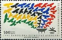 Olimpiyat Oyunları - Barselona, ​​İspanya 1992 Türkiye Posta Pulları - mezat.mezatcini.com'da!