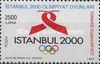 İstanbul'un 2000 Yaz Olimpiyat Oyunları'na Ev Sahipliği Yapma Adaylığı 1993 Türkiye Posta Pulları - mezat.mezatcini.com'da!