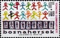 Bosna-Hersek'e Yardım 1996 Türkiye Posta Pulları - mezat.mezatcini.com'da!