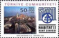 HABITAT II İkinci Birleşmiş Milletler İnsan Yerleşimleri Konferansı, İstanbul 1996 Türkiye Posta Pulları - mezat.mezatcini.com'da!