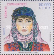 Geleneksel Kadın Başlıkları 1997 Türkiye Posta Pulları - mezat.mezatcini.com'da!