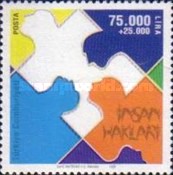 İnsan Hakları Evrensel Beyannamesi'nin 50. Yıldönümü 1998 Türkiye Posta Pulları - mezat.mezatcini.com'da!