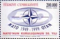 Kuzey Atlantik Antlaşması Örgütü'nün 50. Yıldönümü 1999 Türkiye Posta Pulları - mezat.mezatcini.com'da!