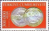 Madeni Paralar 2001 Türkiye Posta Pulları - mezat.mezatcini.com'da!