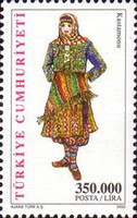 Kadın Bölgesel Kostümleri 2002 Türkiye Posta Pulları - mezat.mezatcini.com'da!