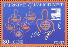 Rotary International'ın 100. Yıldönümü 2005 Türkiye Posta Pulları - mezat.mezatcini.com'da!