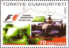 Türkiye Formula 1 Grand Prix'si, İstanbul 2005 Türkiye Posta Pulları - mezat.mezatcini.com'da!