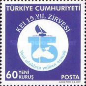 Karadeniz Ekonomik İşbirliği Örgütü'nün 15. Yıl Dönümü Zirvesi 2007 Türkiye Posta Pulları - mezat.mezatcini.com'da!