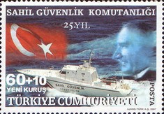 Türk Sahil Güvenlik Komutanlığının 25. Yıldönümü 2007 Türkiye Posta Pulları - mezat.mezatcini.com'da!