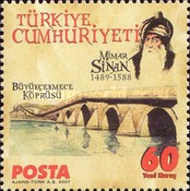 Mimar Sinan ve Eserleri 2007 Türkiye Posta Pulları - mezat.mezatcini.com'da!