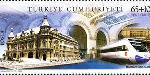 Tren İstasyonu Binaları 2008 Türkiye Posta Pulları - mezat.mezatcini.com'da!