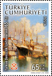 Türk Denizcilik İşletmeleri'nin 165. Yıldönümü 2008 Türkiye Posta Pulları - mezat.mezatcini.com'da!