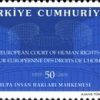 Avrupa İnsan Hakları Mahkemesi'nin 50. Yıldönümü 2009 Türkiye Posta Pulları - mezat.mezatcini.com'da!