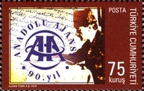 Anadolu Ajansı'nın 90. Yıldönümü 2010 Türkiye Posta Pulları - mezat.mezatcini.com'da!