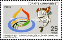Avrupa Gençlik Olimpik Festivali, Trabzon 2011 Türkiye Posta Pulları - mezat.mezatcini.com'da!