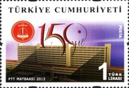 Sayıştay'ın 150. Yıldönümü 2012 Türkiye Posta Pulları - mezat.mezatcini.com'da!