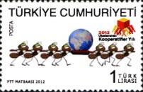 Uluslararası Kooperatifler Yılı 2012 Türkiye Posta Pulları - mezat.mezatcini.com'da!