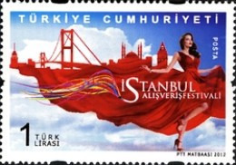 İstanbul Alışveriş Festivali 2012 Türkiye Posta Pulları - mezat.mezatcini.com'da!
