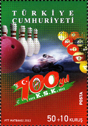 Karşıyaka Spor Kulübü'nün 100. Yılı 2012 Türkiye Posta Pulları - mezat.mezatcini.com'da!