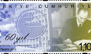 TODAIE 2013'ün 60. Yıldönümü Türkiye Posta Pulları - mezat.mezatcini.com'da!