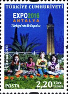 Dünya EXPO 2016 - Antalya, Türkiye 2013 Türkiye Posta Pulları - mezat.mezatcini.com'da!